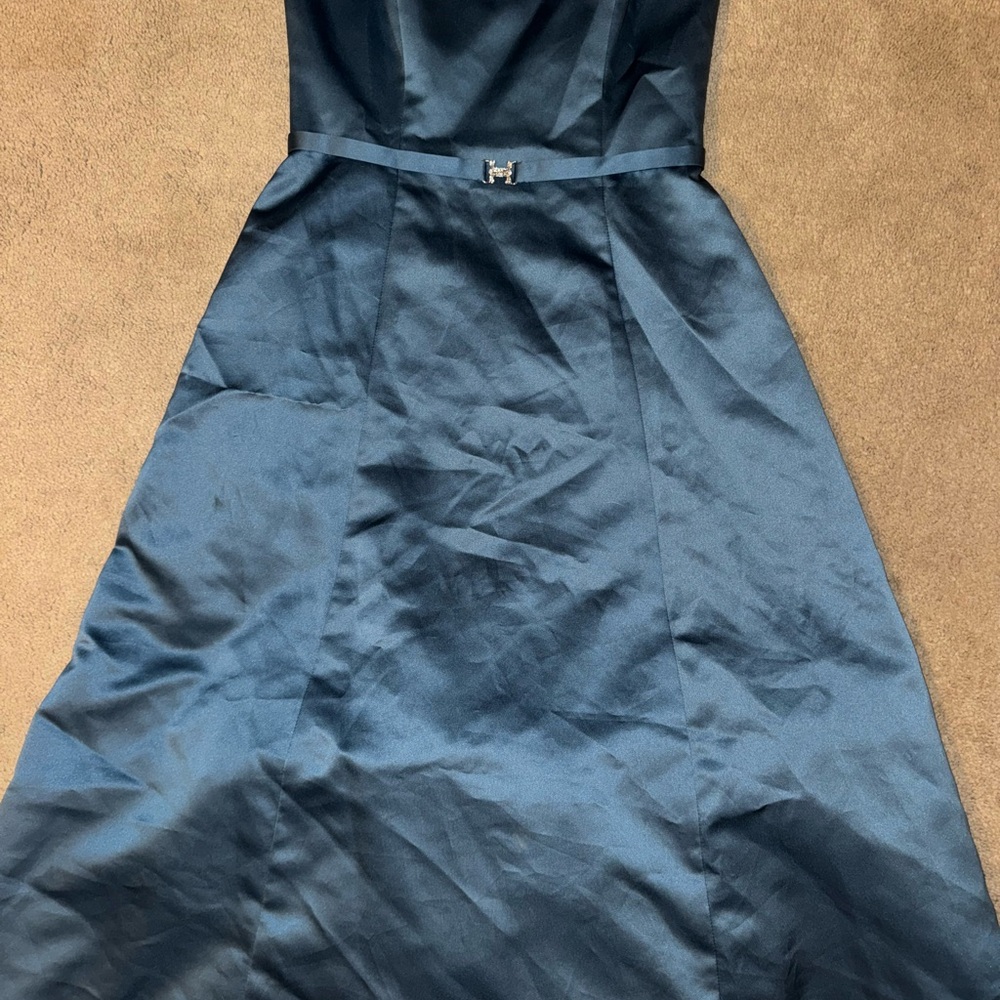 Michelangelo Strapless Navy Dress